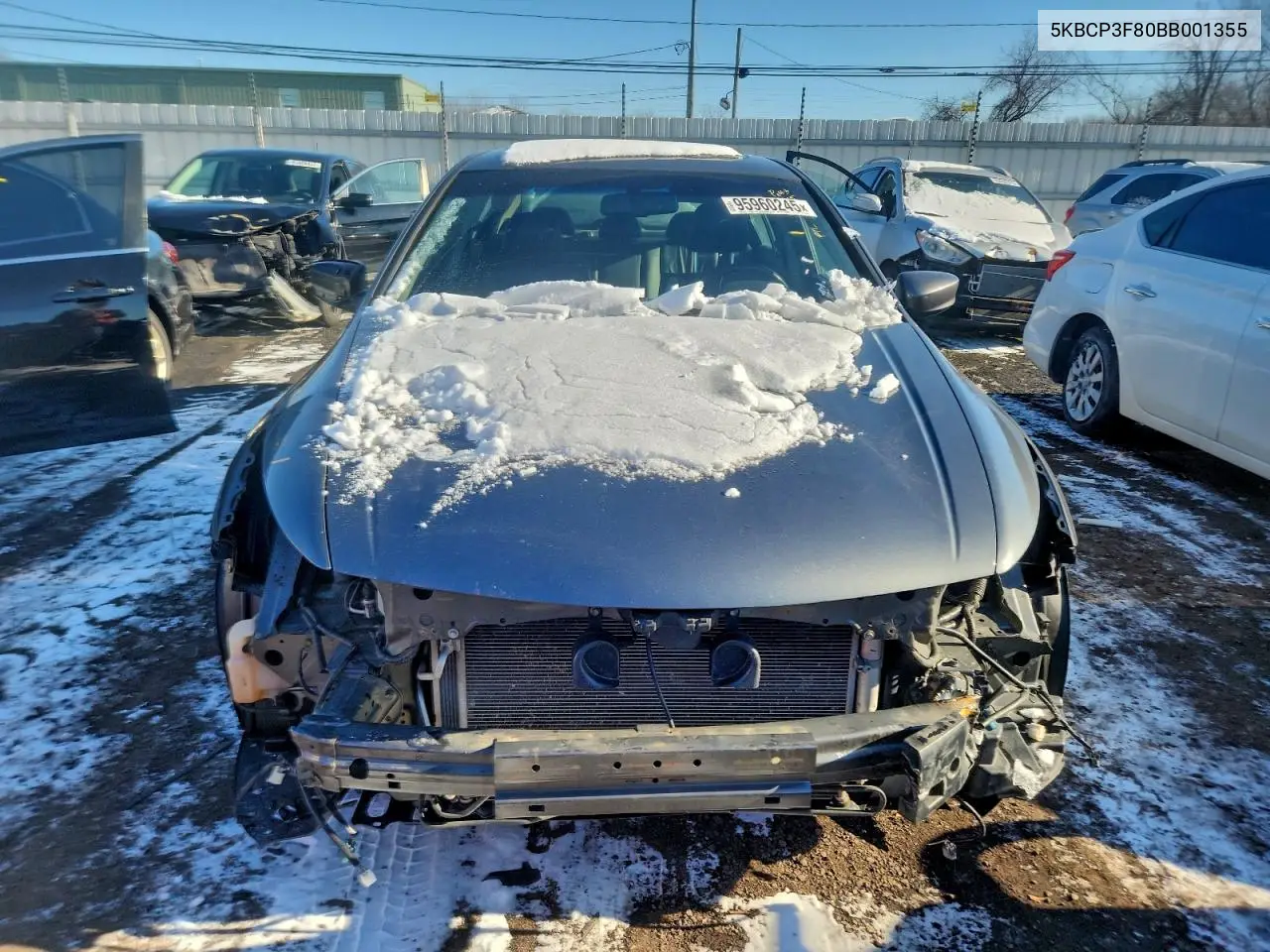 5KBCP3F80BB001355 2011 Honda Accord Exl
