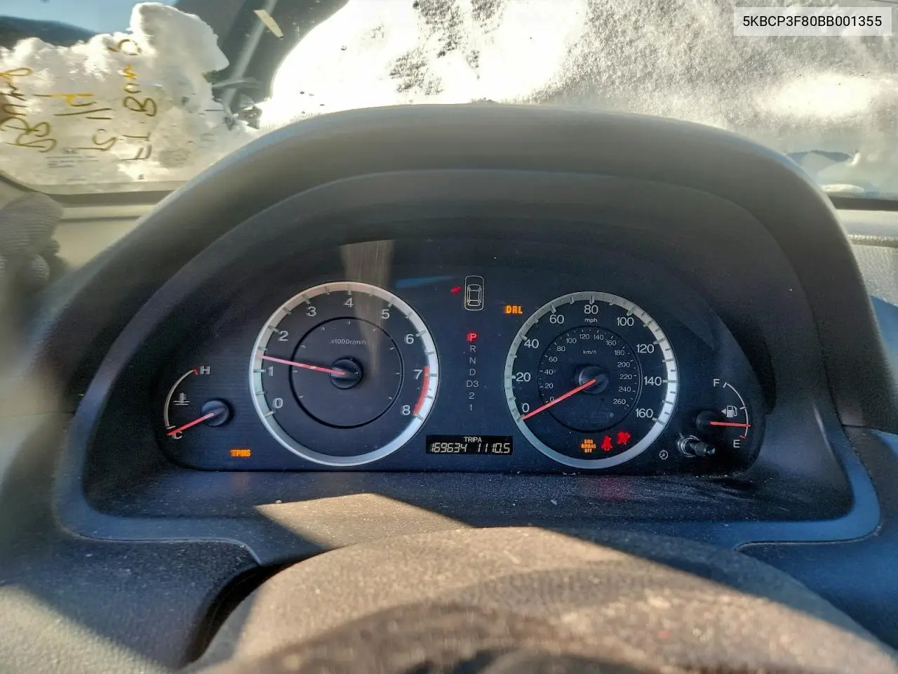 5KBCP3F80BB001355 2011 Honda Accord Exl