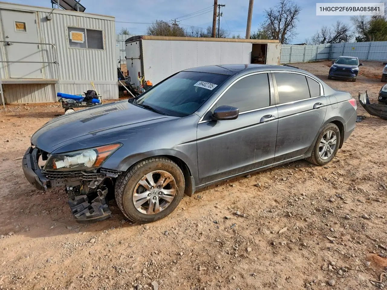 1HGCP2F69BA085841 2011 Honda Accord Se