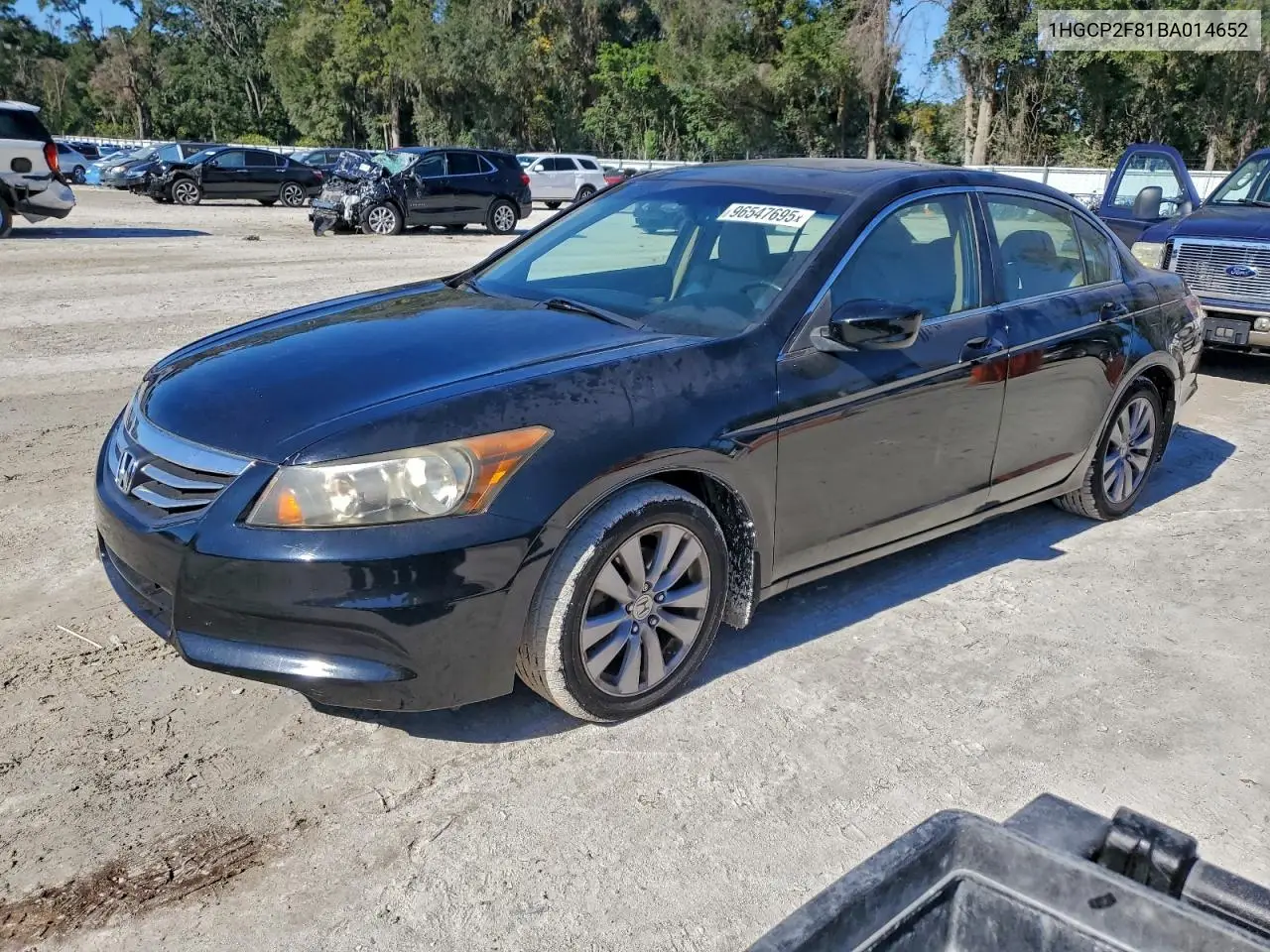 1HGCP2F81BA014652 2011 Honda Accord Exl