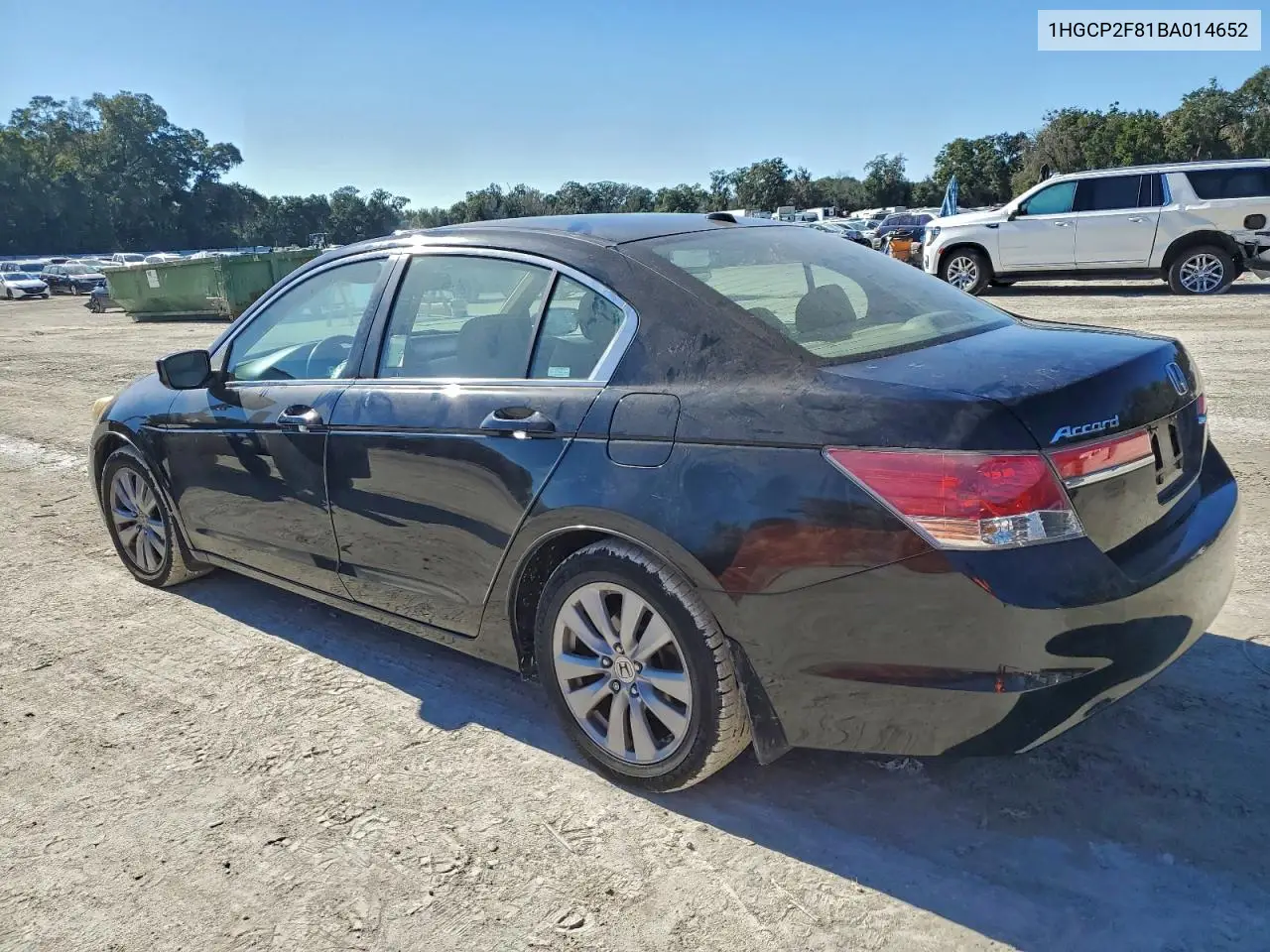 1HGCP2F81BA014652 2011 Honda Accord Exl