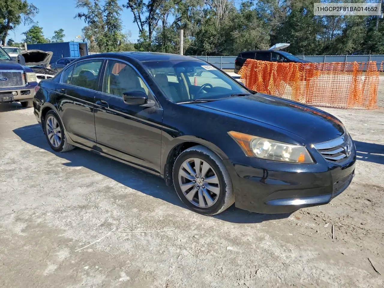 1HGCP2F81BA014652 2011 Honda Accord Exl