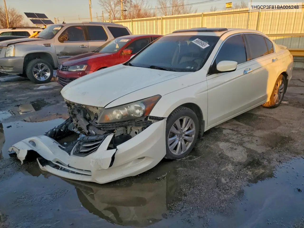 1HGCP3F81BA006248 2011 Honda Accord Exl