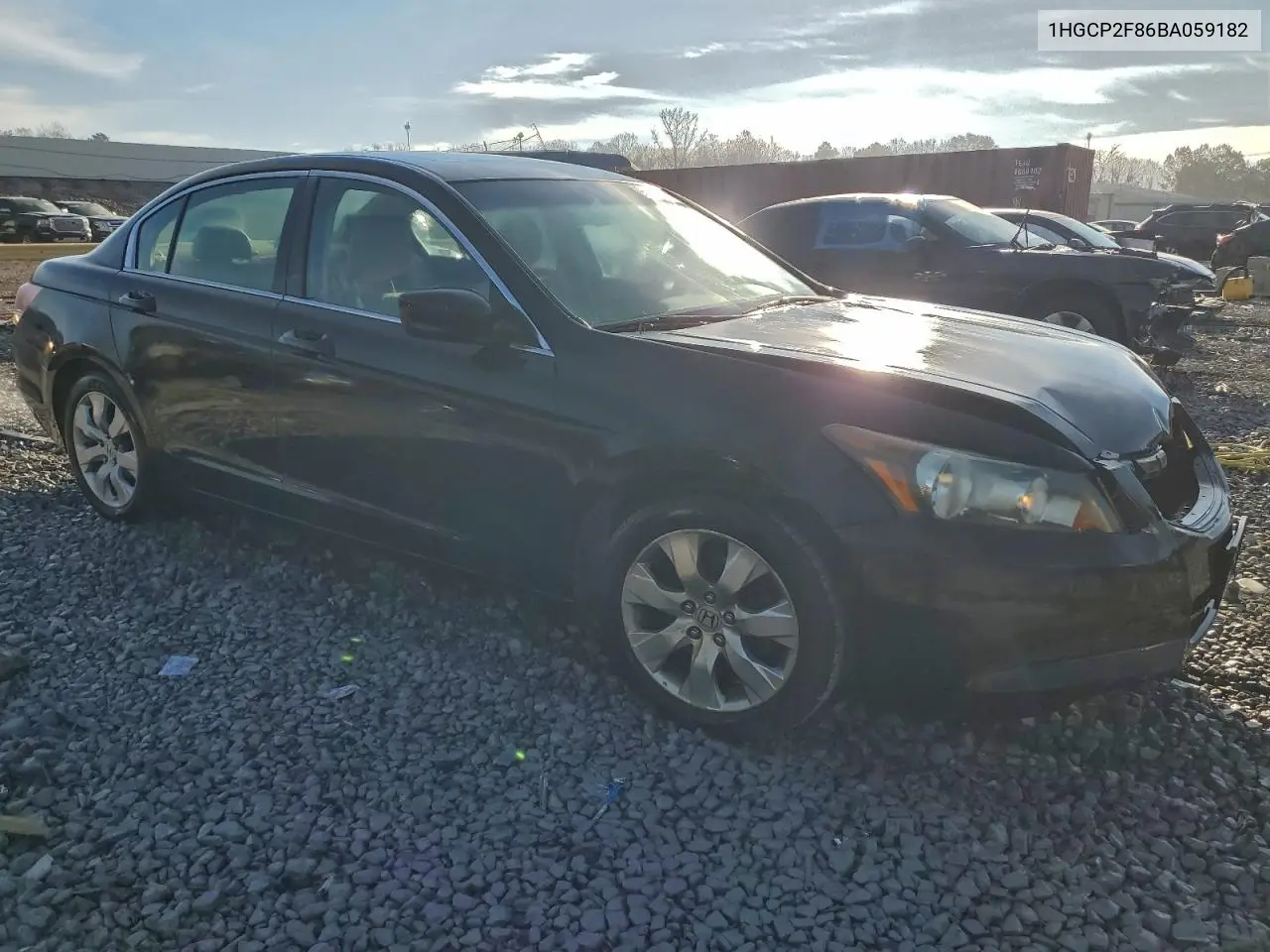 1HGCP2F86BA059182 2011 Honda Accord Exl