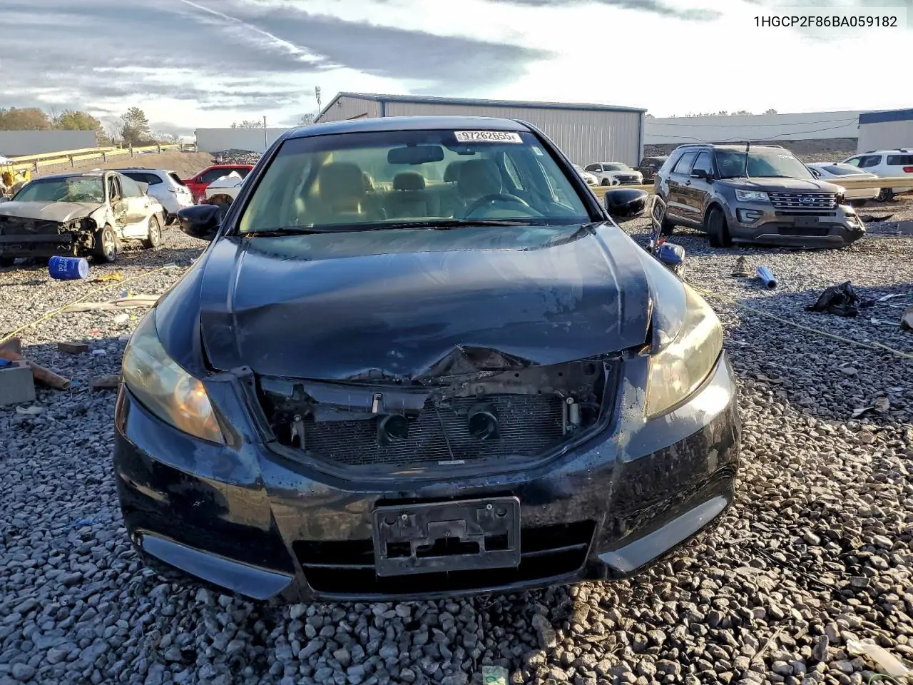 1HGCP2F86BA059182 2011 Honda Accord Exl