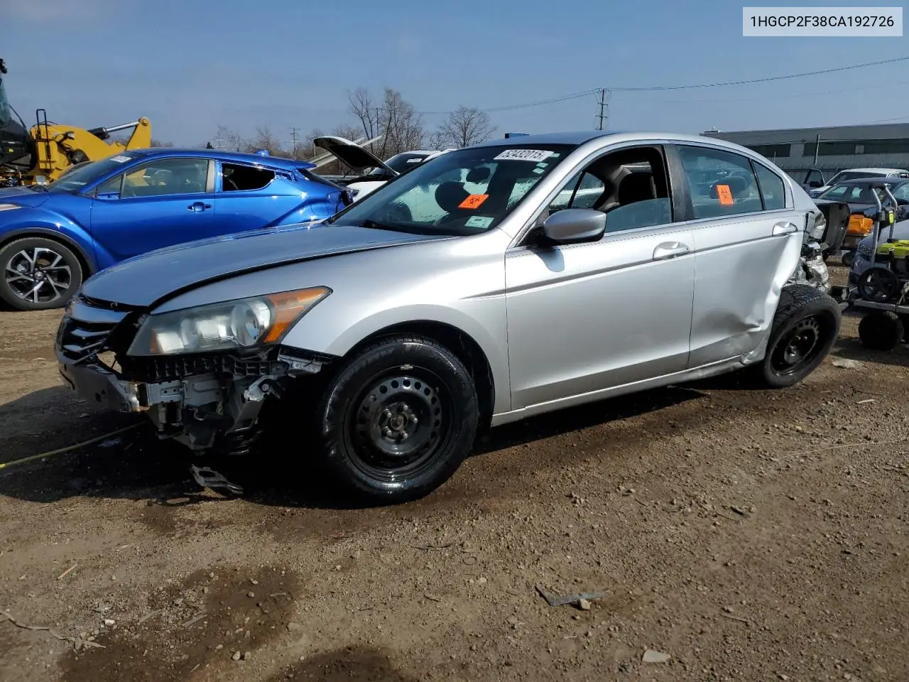 1HGCP2F38CA192726 2012 Honda Accord Lx