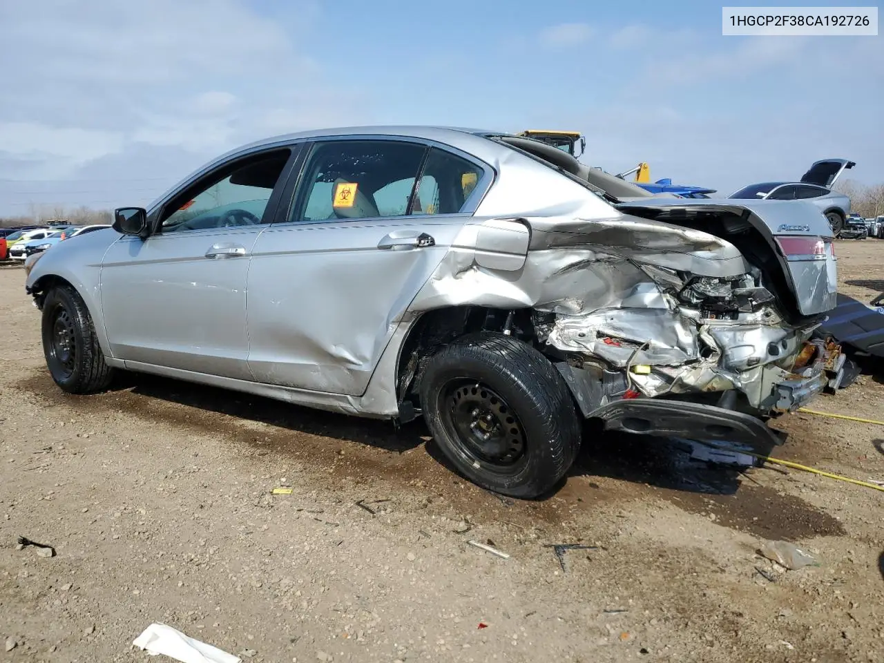 1HGCP2F38CA192726 2012 Honda Accord Lx