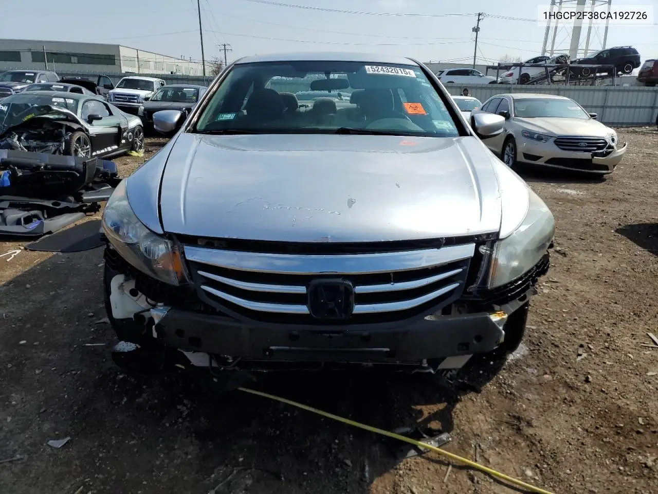 1HGCP2F38CA192726 2012 Honda Accord Lx