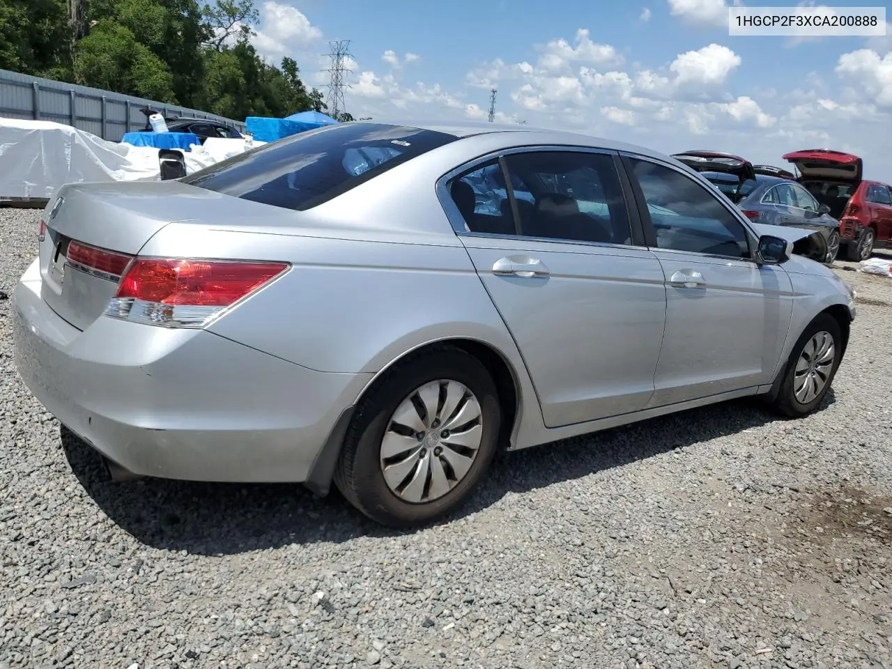 1HGCP2F3XCA200888 2012 Honda Accord Lx