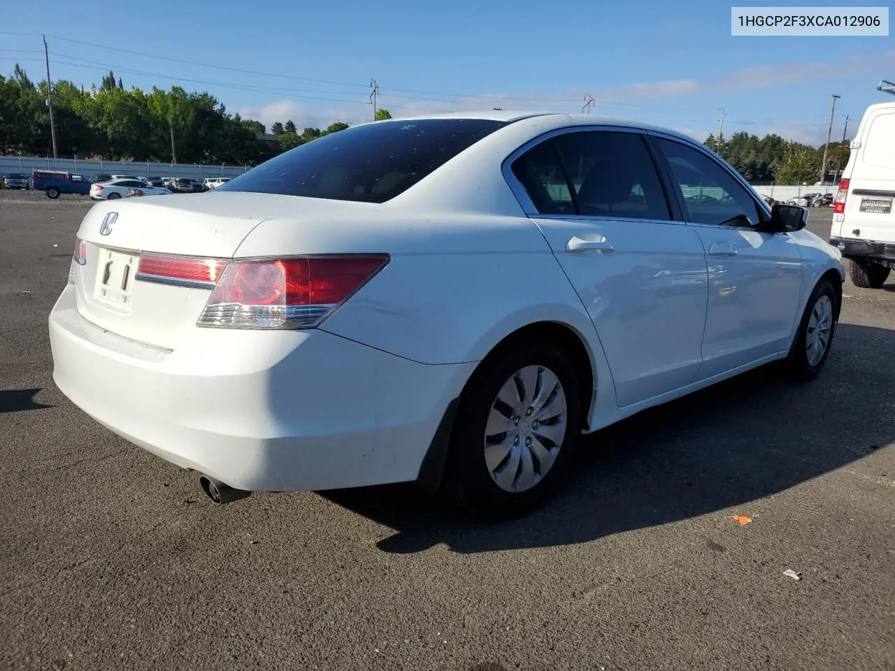 1HGCP2F3XCA012906 2012 Honda Accord Lx