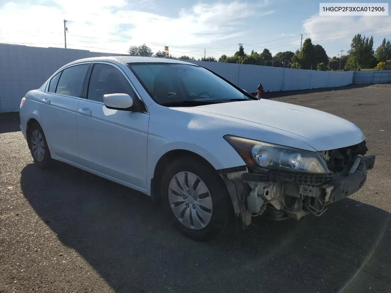 1HGCP2F3XCA012906 2012 Honda Accord Lx