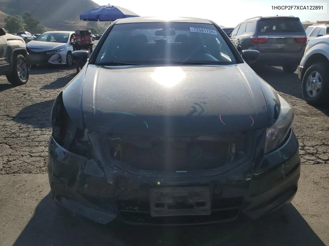 1HGCP2F7XCA122891 2012 Honda Accord Ex