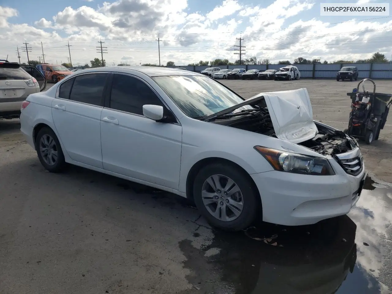 1HGCP2F6XCA156224 2012 Honda Accord Se