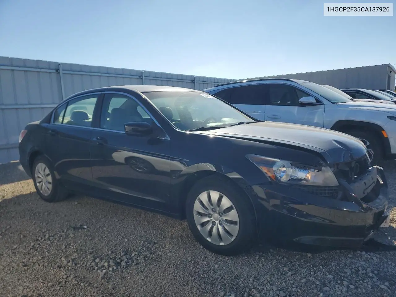 1HGCP2F35CA137926 2012 Honda Accord Lx