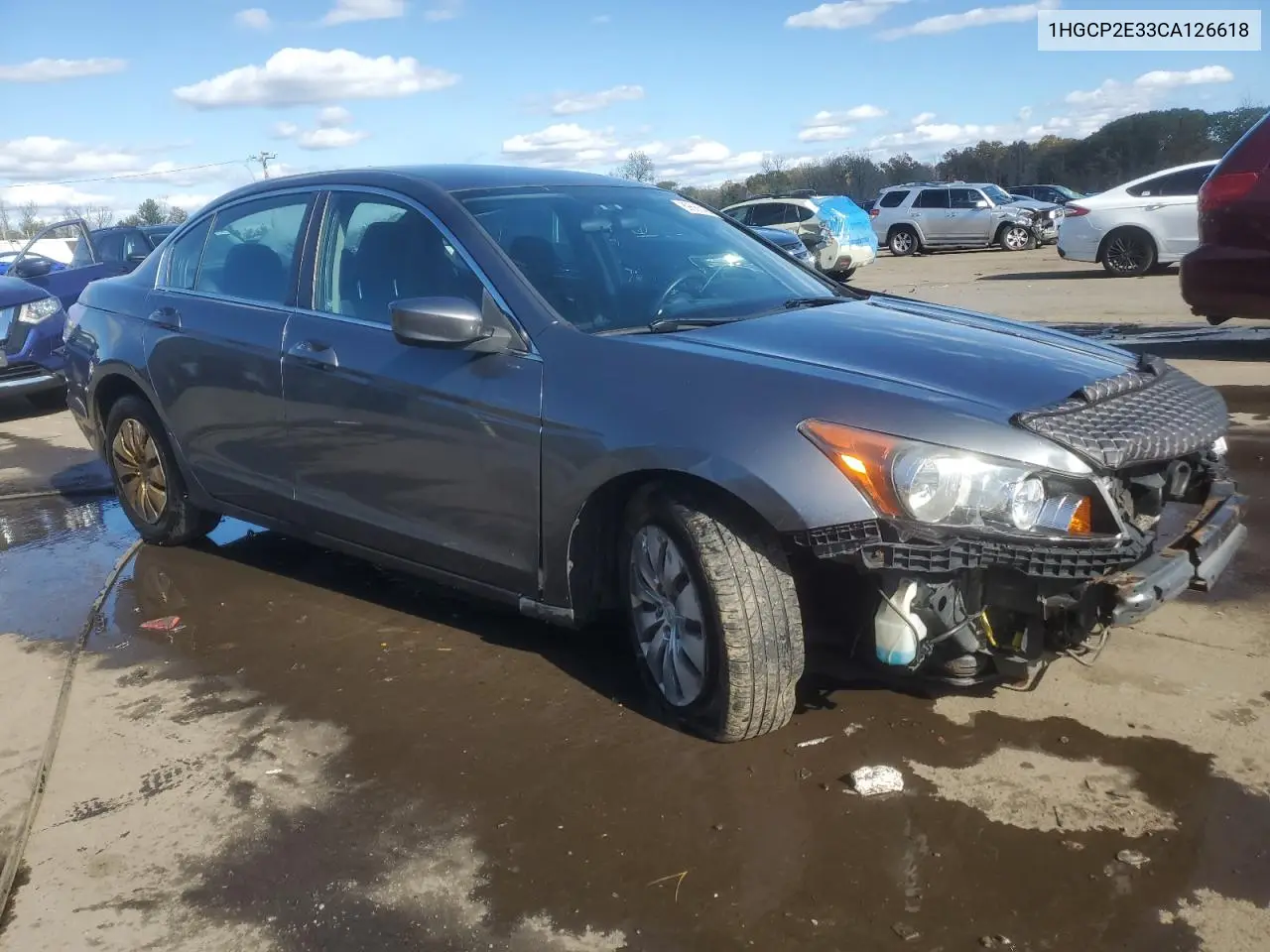 1HGCP2E33CA126618 2012 Honda Accord Lx