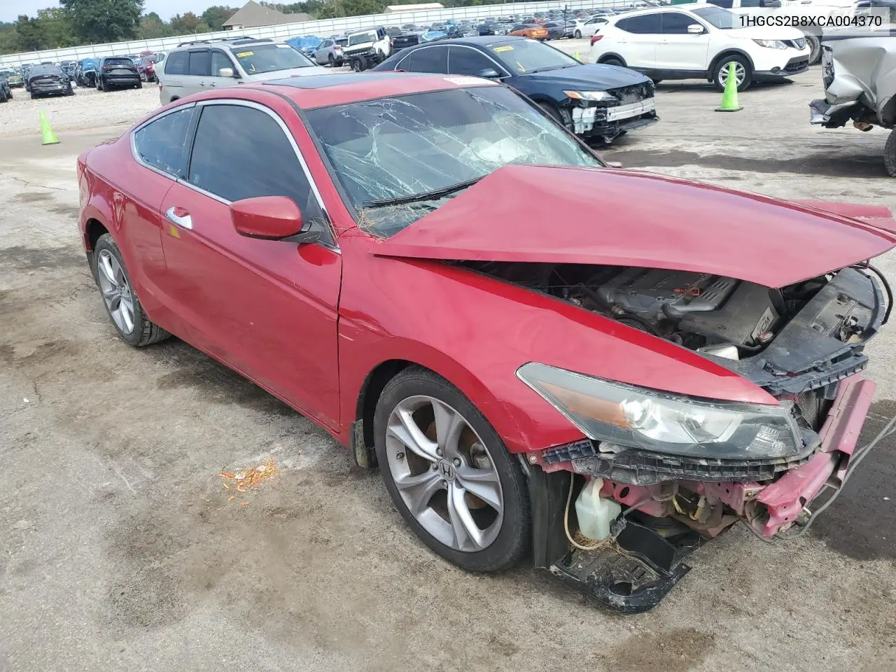 1HGCS2B8XCA004370 2012 Honda Accord Exl