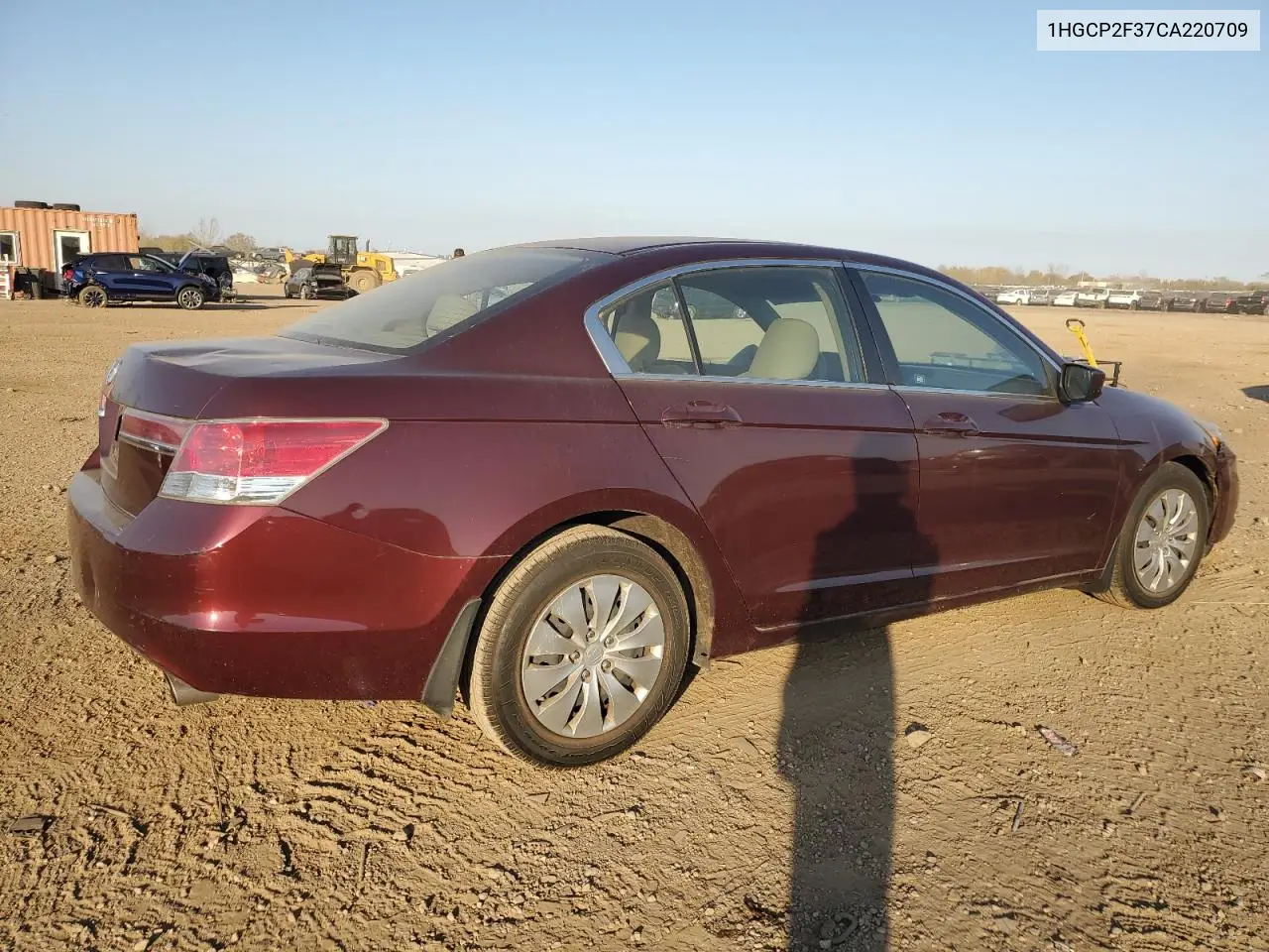 1HGCP2F37CA220709 2012 Honda Accord Lx