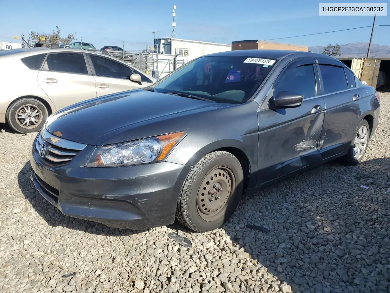 1HGCP2F33CA130232 2012 Honda Accord Lx