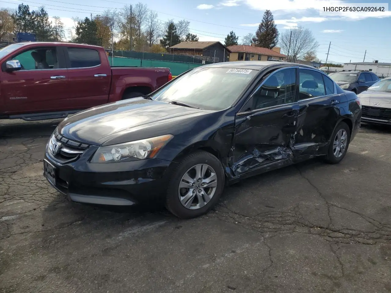 1HGCP2F63CA092642 2012 Honda Accord Se
