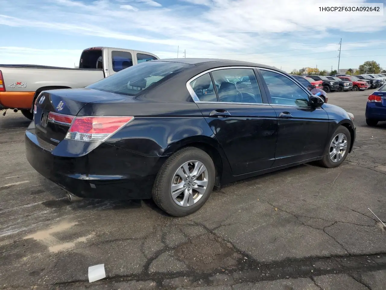 1HGCP2F63CA092642 2012 Honda Accord Se
