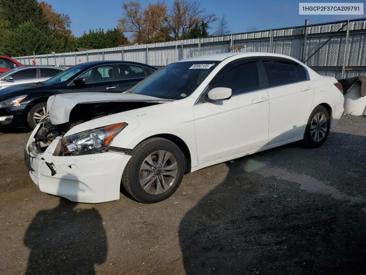 1HGCP2F37CA209791 2012 Honda Accord Lx