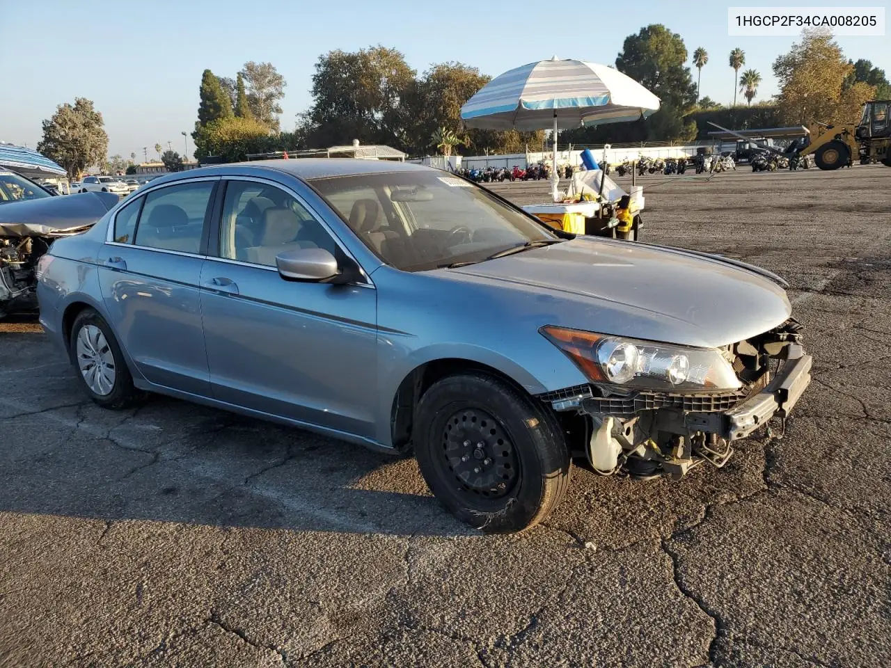 1HGCP2F34CA008205 2012 Honda Accord Lx