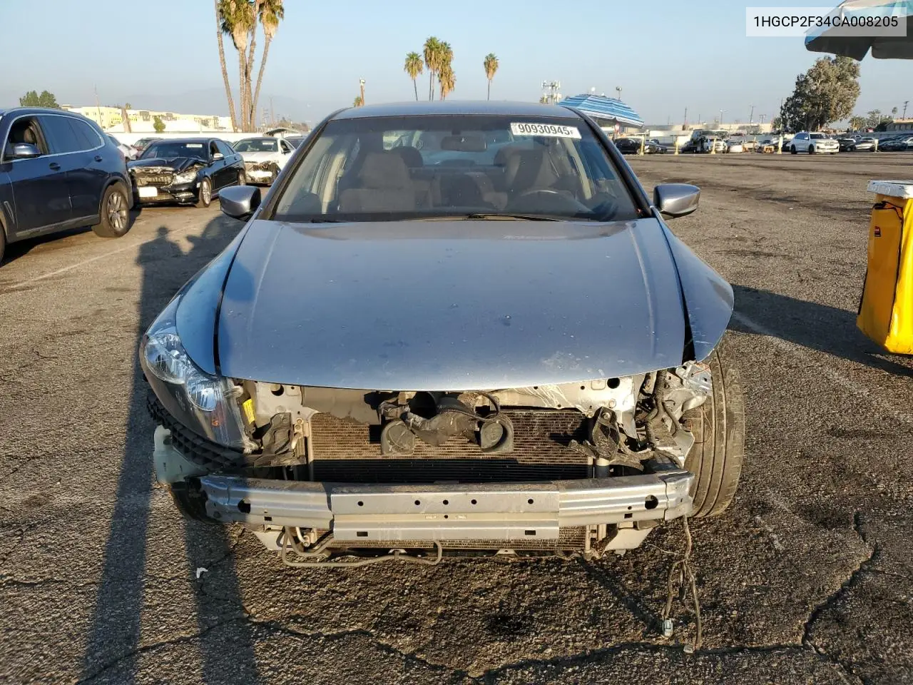 1HGCP2F34CA008205 2012 Honda Accord Lx