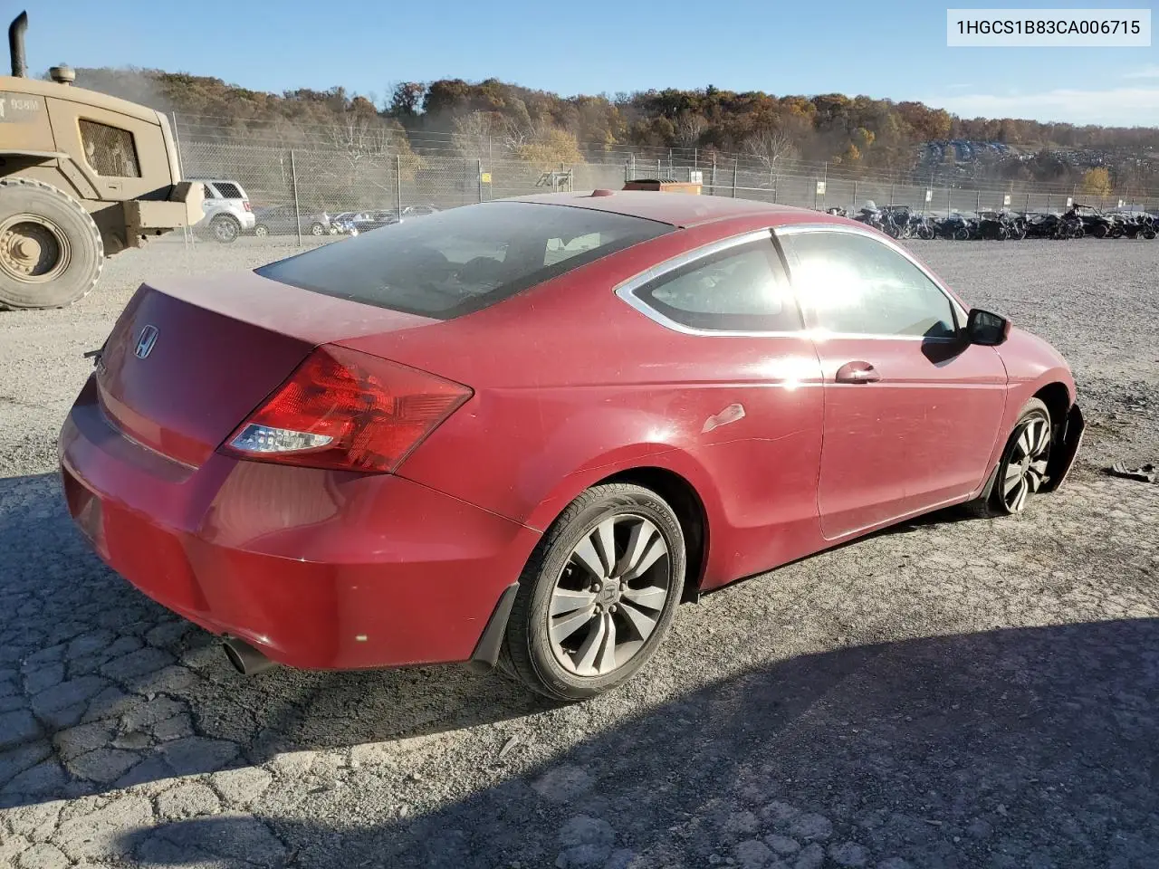 1HGCS1B83CA006715 2012 Honda Accord Exl