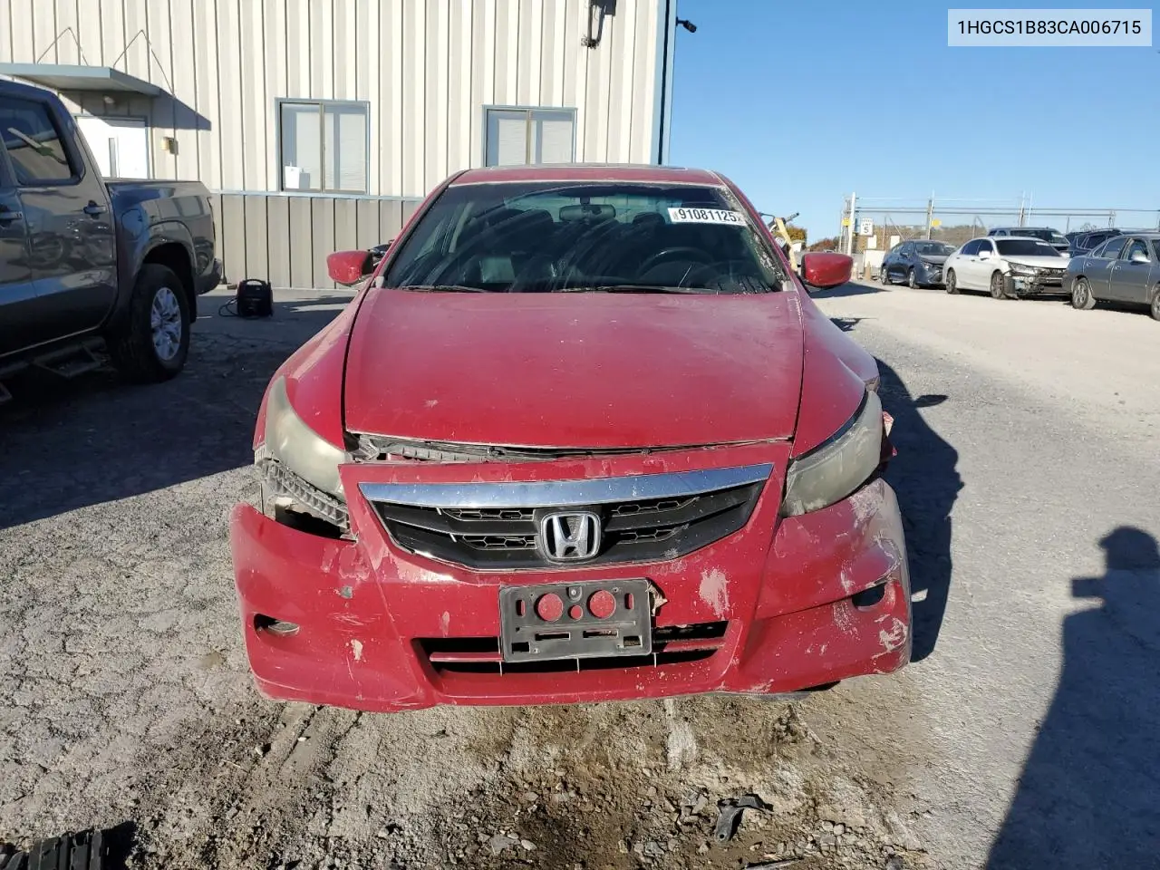1HGCS1B83CA006715 2012 Honda Accord Exl