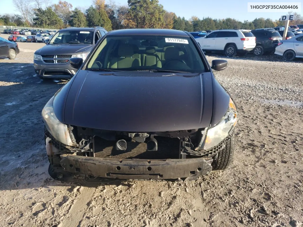 1HGCP2F35CA004406 2012 Honda Accord Lx