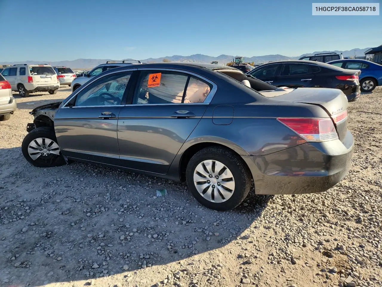 1HGCP2F38CA058718 2012 Honda Accord Lx