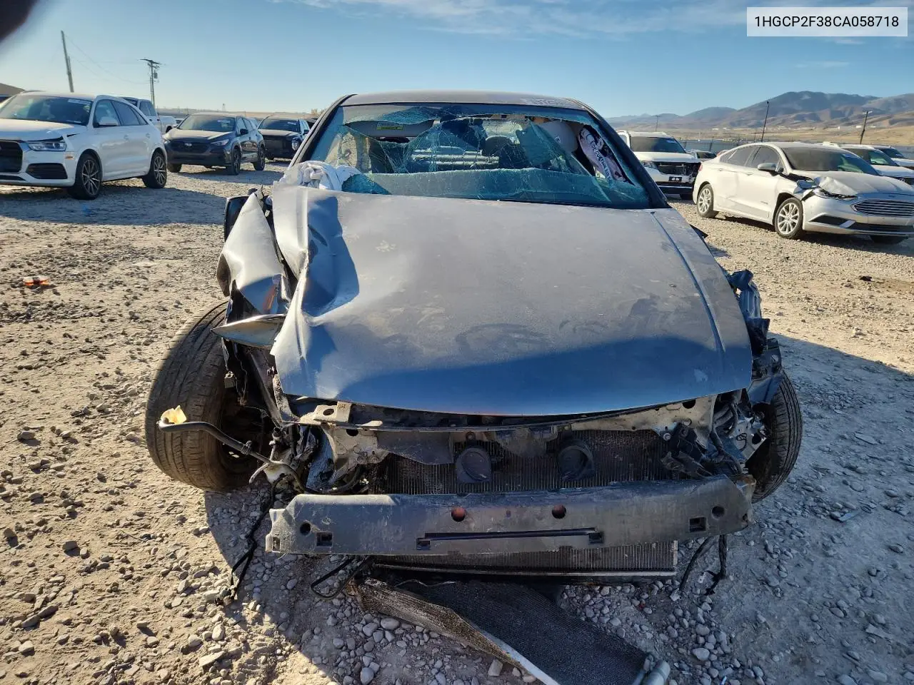 1HGCP2F38CA058718 2012 Honda Accord Lx