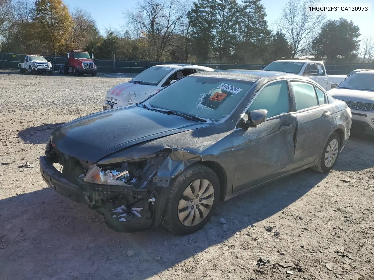 1HGCP2F31CA130973 2012 Honda Accord Lx