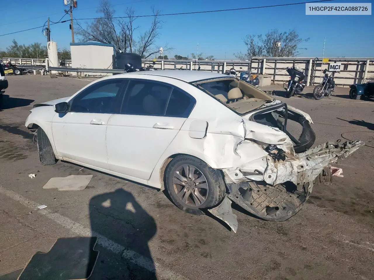 1HGCP2F42CA088726 2012 Honda Accord Lxp