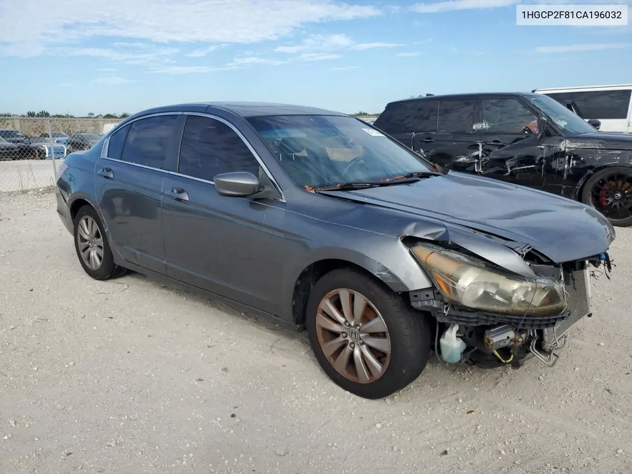 1HGCP2F81CA196032 2012 Honda Accord Exl