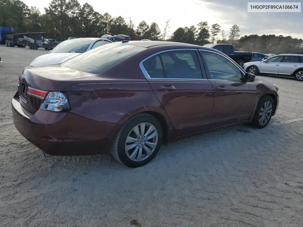 1HGCP2F89CA106674 2012 Honda Accord Exl