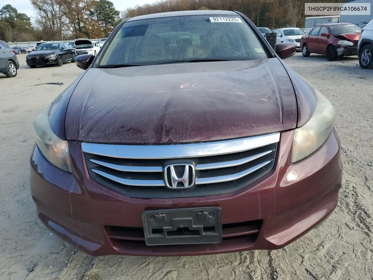 1HGCP2F89CA106674 2012 Honda Accord Exl