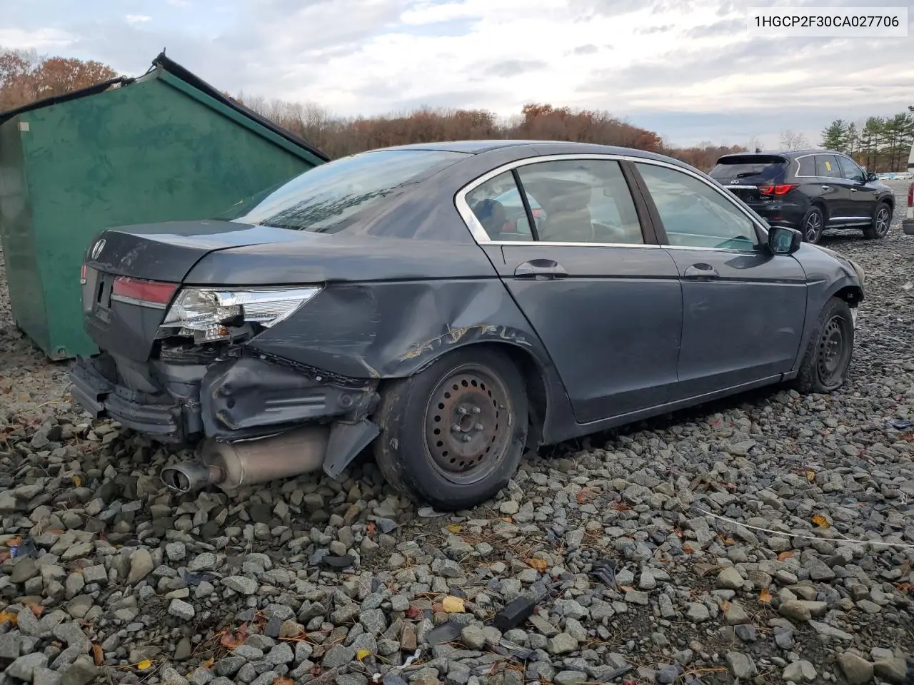 1HGCP2F30CA027706 2012 Honda Accord Lx