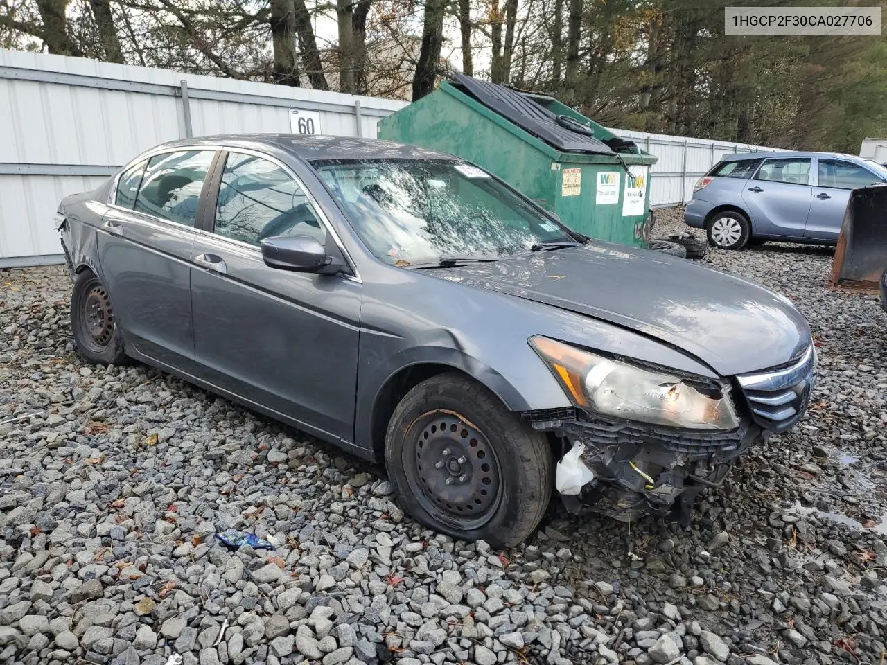 1HGCP2F30CA027706 2012 Honda Accord Lx