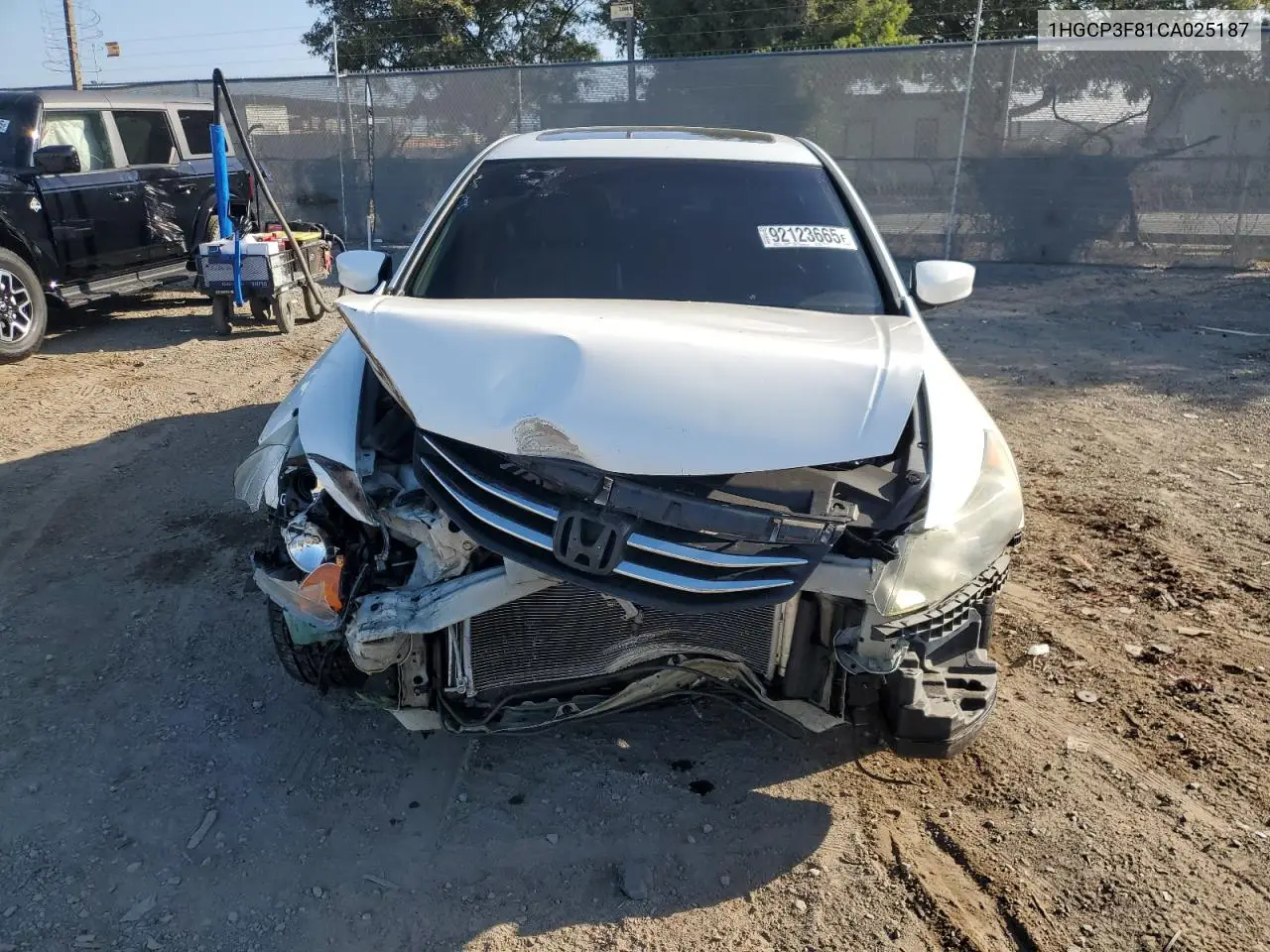1HGCP3F81CA025187 2012 Honda Accord Exl