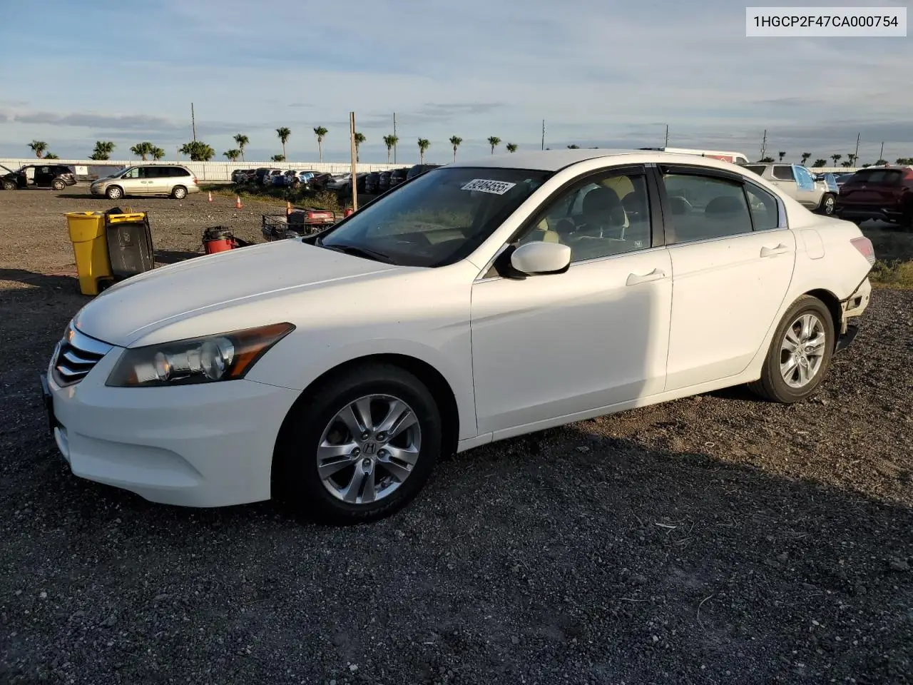 1HGCP2F47CA000754 2012 Honda Accord Lxp