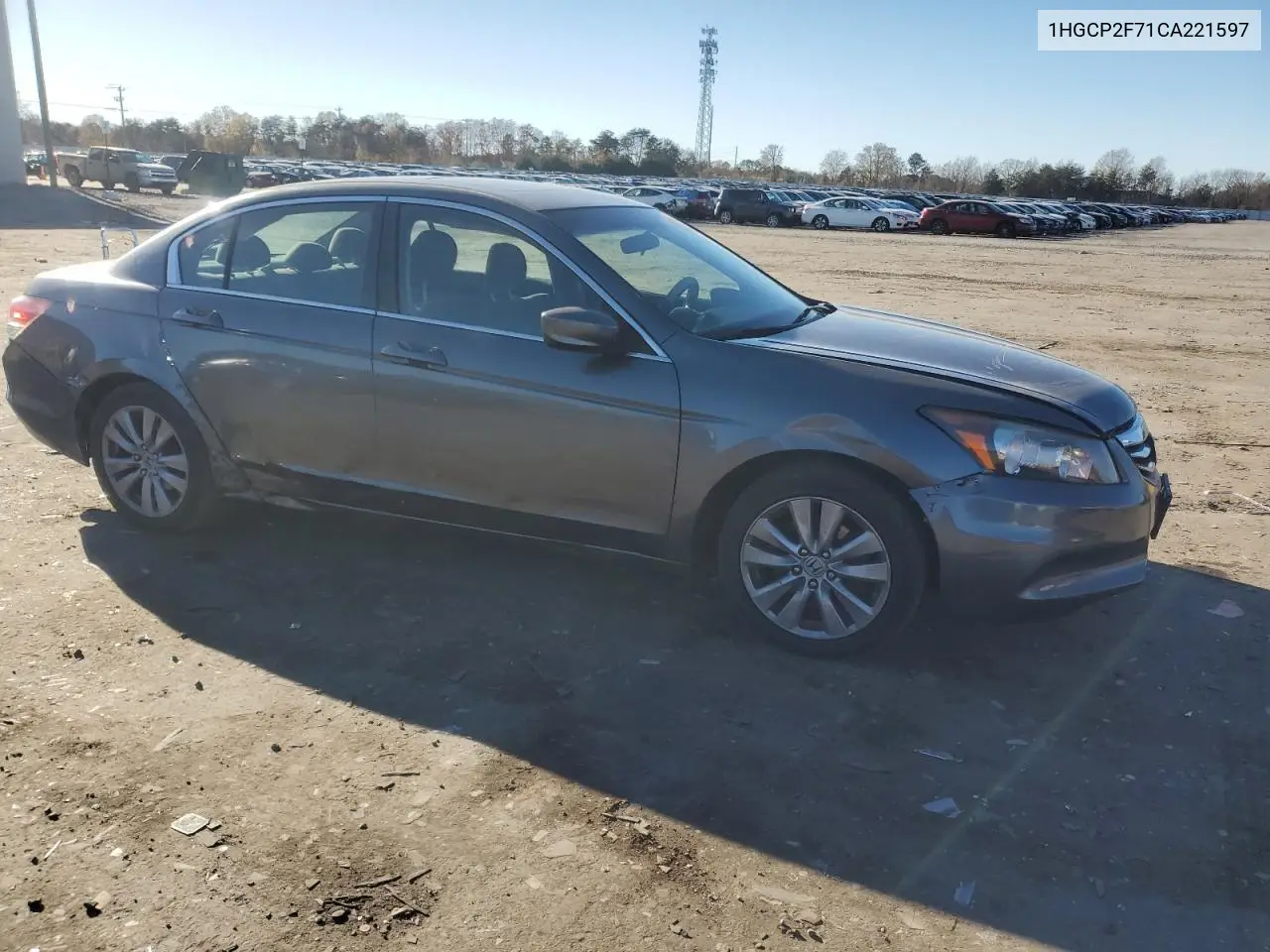 1HGCP2F71CA221597 2012 Honda Accord Ex
