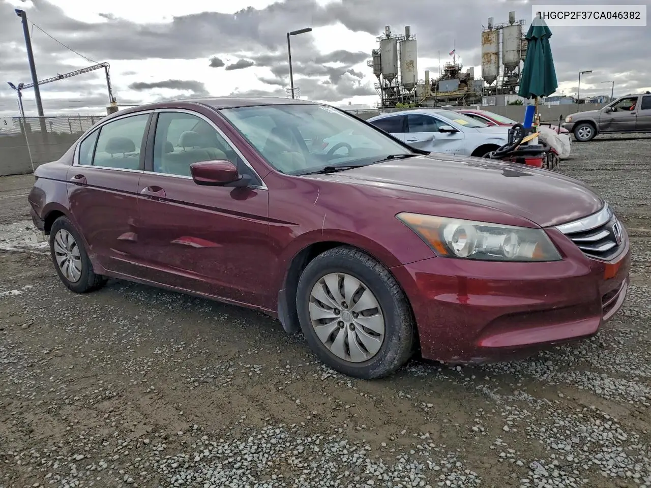 1HGCP2F37CA046382 2012 Honda Accord Lx