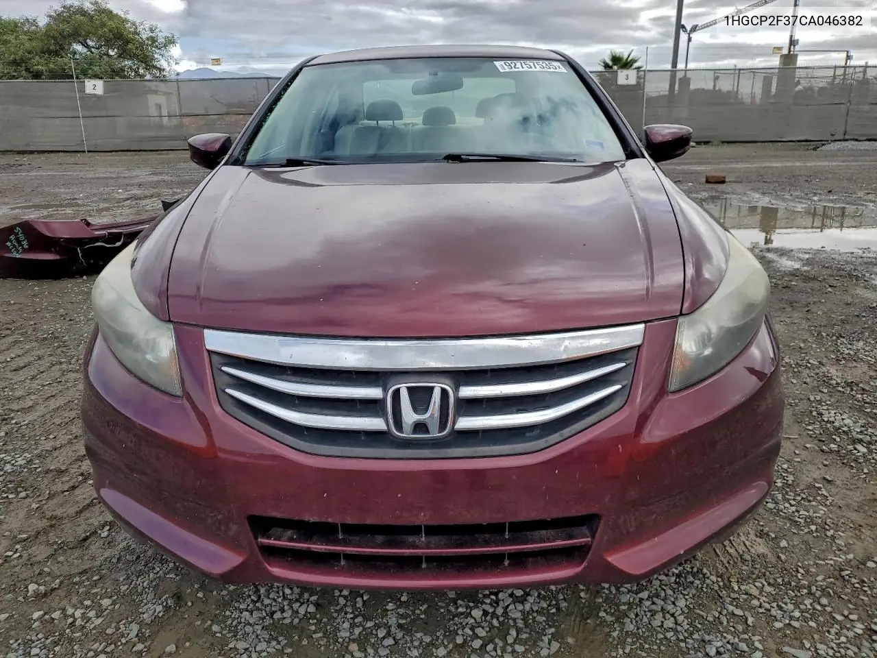 1HGCP2F37CA046382 2012 Honda Accord Lx