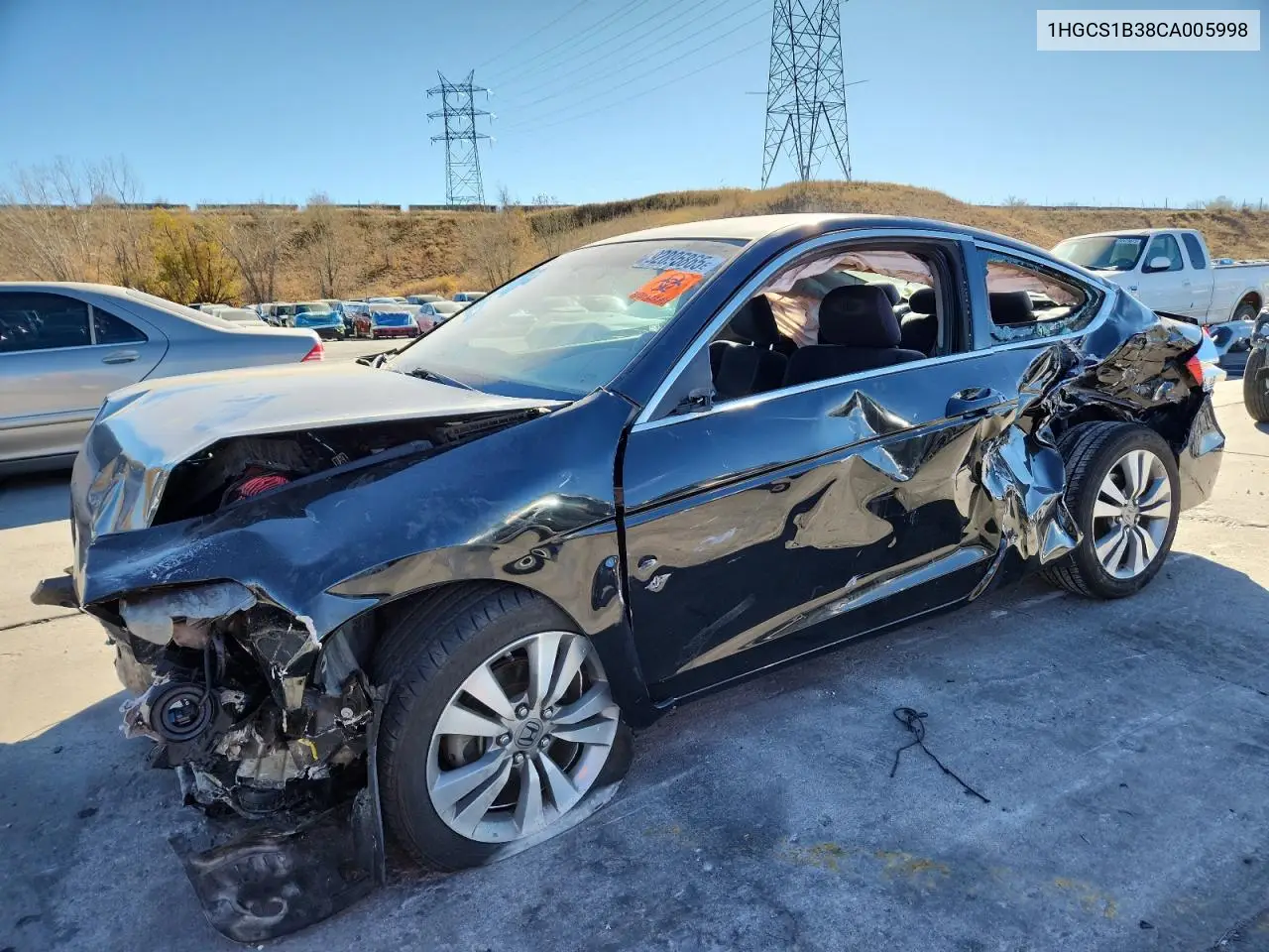 1HGCS1B38CA005998 2012 Honda Accord Lx