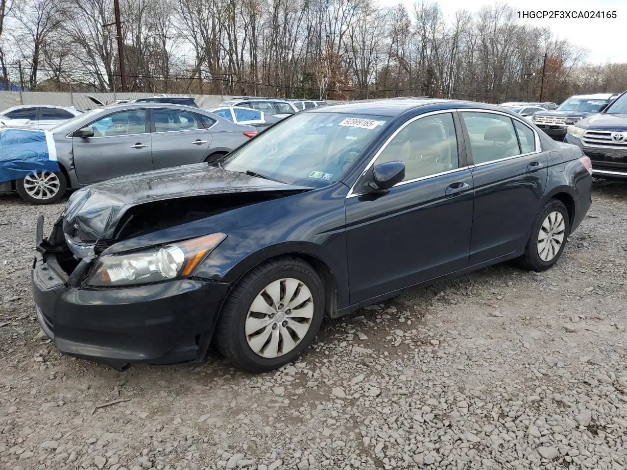 1HGCP2F3XCA024165 2012 Honda Accord Lx