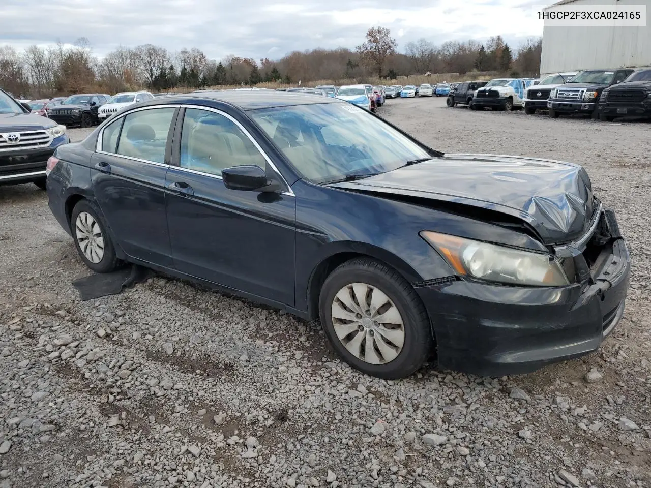 1HGCP2F3XCA024165 2012 Honda Accord Lx