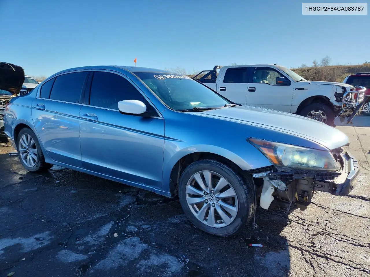 1HGCP2F84CA083787 2012 Honda Accord Exl