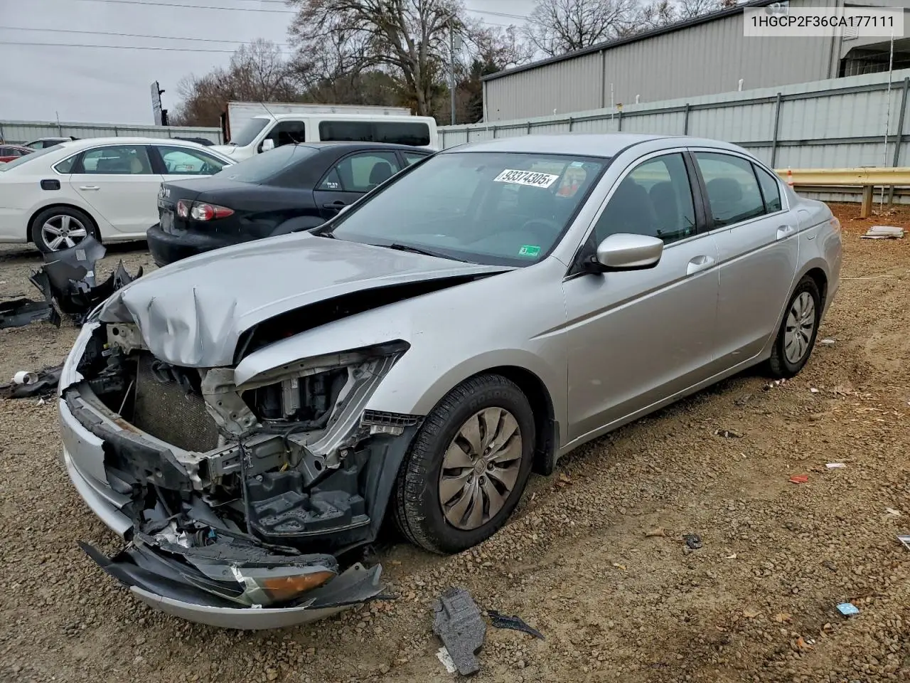 1HGCP2F36CA177111 2012 Honda Accord Lx