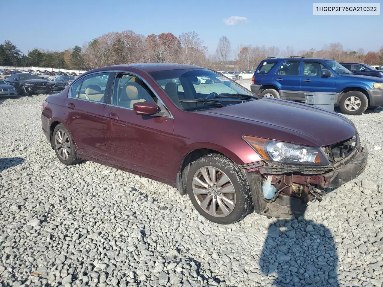 1HGCP2F76CA210322 2012 Honda Accord Ex
